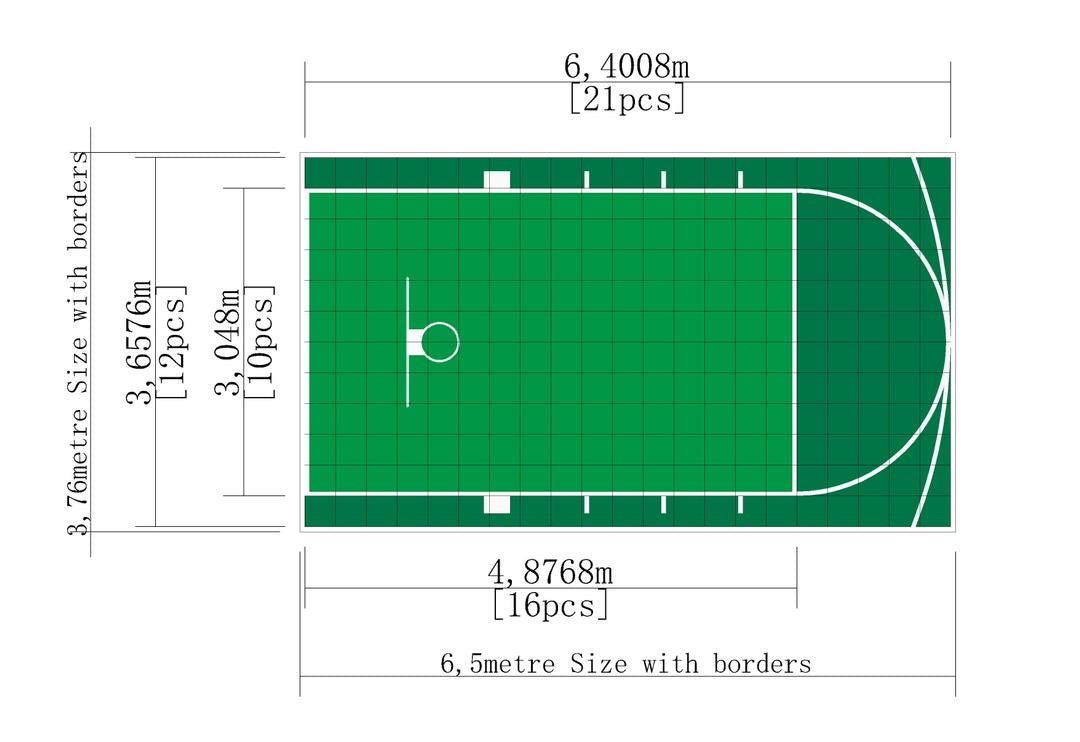 EZ Basketball Court- 6m x 4m