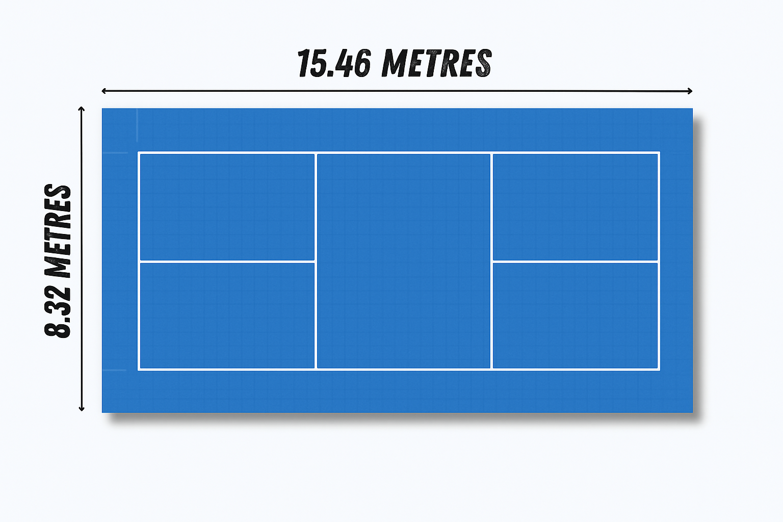 Pickleball Court- 15.46m x 8.32m
