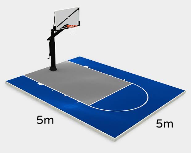 EZ Basketball Court- 5m x 5m