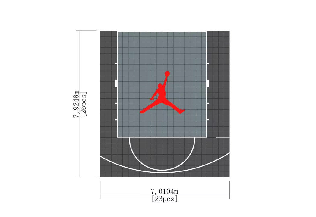 EZ Basketball Court- 8m x 7m